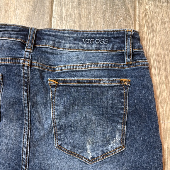 Vigoss Marley Distressed Mid Rise Jean Shorts Size 29 - Picture 9 of 12